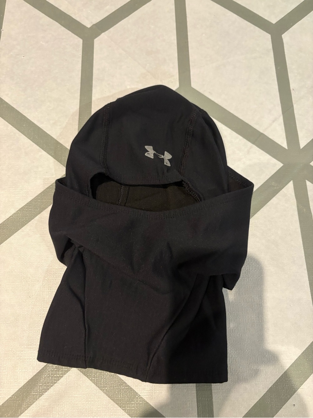 Under Armour Kids Black Hooded Balaclava with Reflective Logo